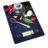 Кухненска везна Oliver Voltz OV51651KD Peppers, 5 кг, ТАРА, Стъклена, Чушки, Черен