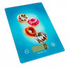 Кухненска везна Oliver Voltz OV51651KD Doughnut, 5 кг, ТАРА, Стъклена, Донат, Син
