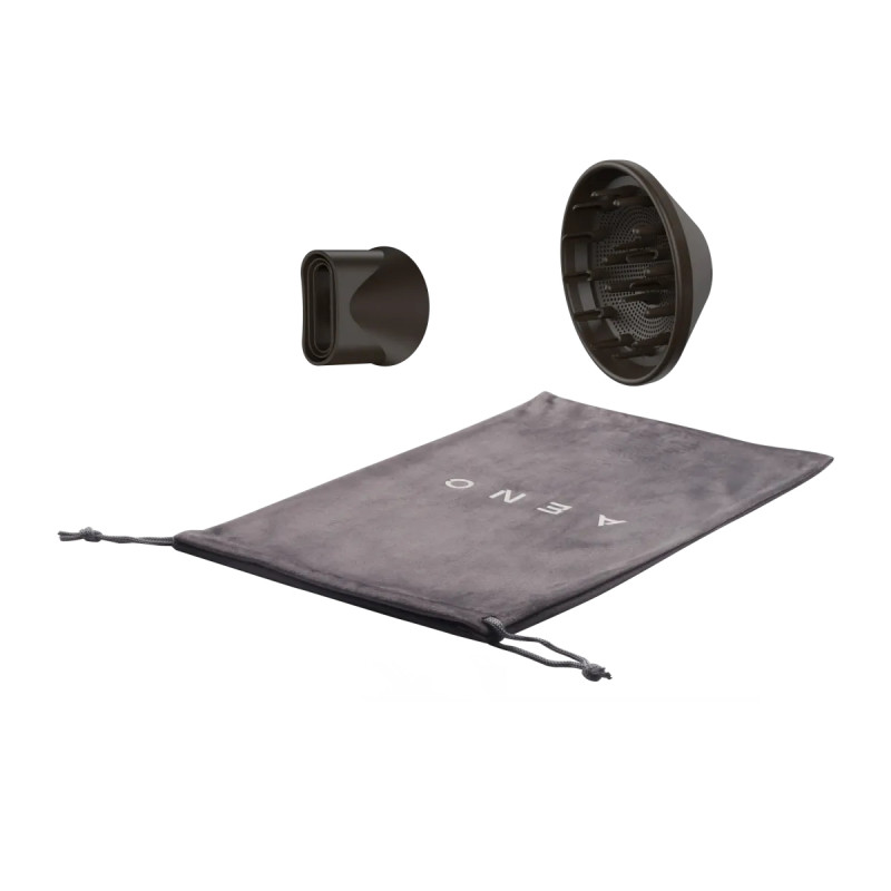 Сешоар AENO HD1 AHD0001, 1500W, Безчетков мотор, 3 скорости, 3 нива, Йонизация, Сив/Черен