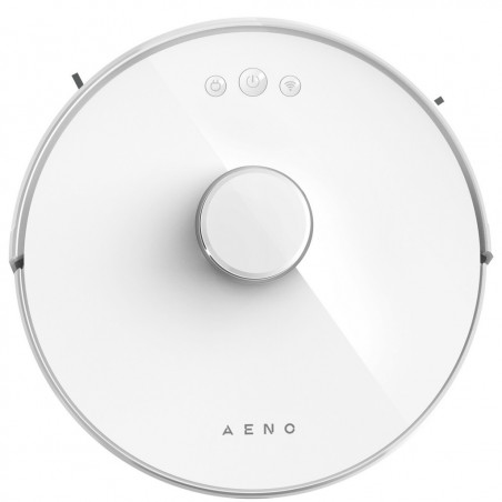 Прахосмукачка-робот Aeno RC2S ARC0002S, Smart, 3000 mAh, 2500Pa, 150 m2, Гласови команди, Сухо и мокро почистване, Картографиране, График на почистване, Турбо, Бял