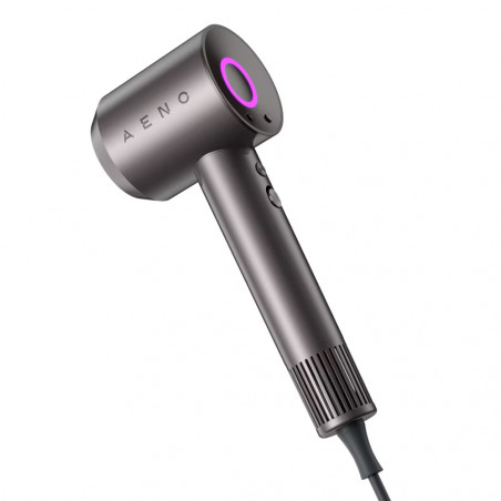Сешоар AENO HD1 AHD0001, 1500W, Безчетков мотор, 3 скорости, 3 нива, Йонизация, Сив/Черен