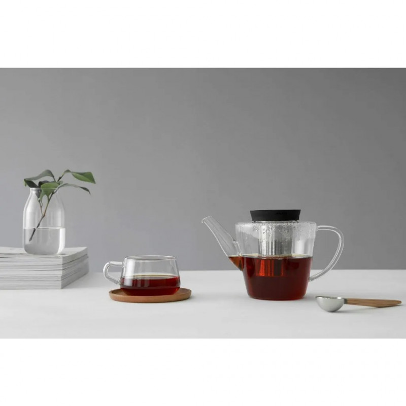 Чайник с цедка INFUSION Viva Scandinavia V27801, 1 Л, Силиконов капак, Прозрачен