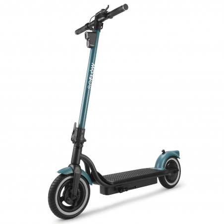 Електрическа тротинетка SOFLOW SO2 AIR MAX, Сгъваема, 10 инча, 36V / 17.4Ah, 500W, 20 км/ч, Максимално тегло 120 кг, Тюркоаз