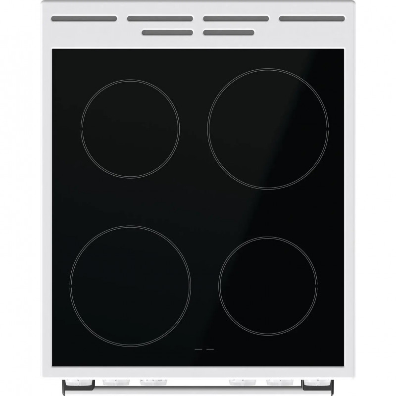 Готварска печка Gorenje GEC5A61WG, 70 l, 4 котлона, 10 програми, 275C, AquaClean, SilverMatte, Бял