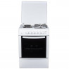 Готварска печка Crown CR-6060V, 66L, 4 котлона, 6 програми, 300C, Клас А, Вентилатор, Бял