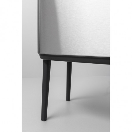 Кош за боклук Brabantia Bo Touch 651115, 11+23 л, Плавно затваряне, Противоплъзгаща основа, Устойчив на пръстови отпечатъци, Инокс/Мат