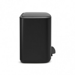 Кош за боклук Brabantia Bo Pedal 1000224, 3x11 л, Плавно затваряне, Противоплъзгаща основа, Черен мат
