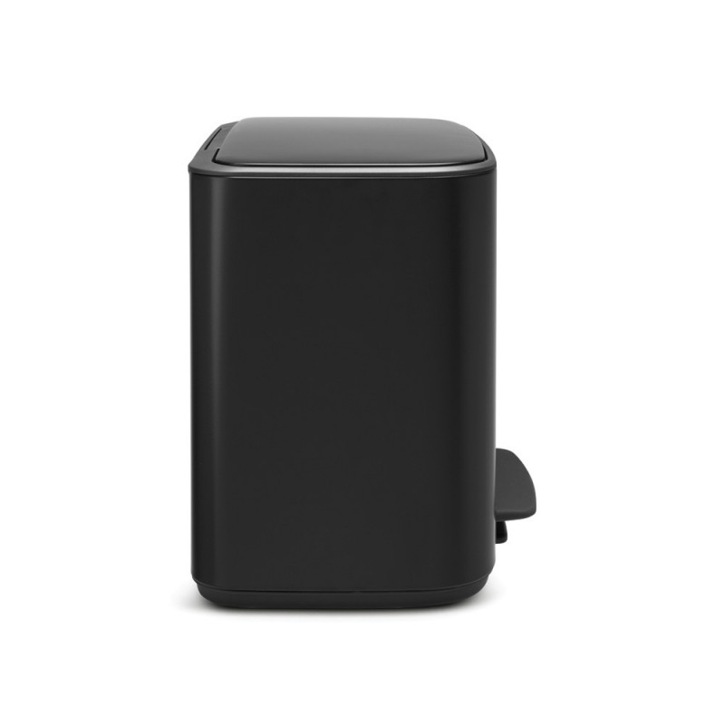 Кош за боклук Brabantia Bo Pedal 1000224, 3x11 л, Плавно затваряне, Противоплъзгаща основа, Черен мат