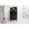 Кош за боклук Brabantia Bo Touch Hi 1001260, 60 л, Повдигнат, Плавно и безшумно отваряне, Черен мат