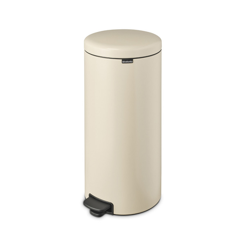 Кош за боклук с педал Brabantia NewIcon 1005539, 30 л, Леко затваряне, Противоплъзгаща основа, Бежов