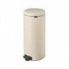 Кош за боклук с педал Brabantia NewIcon 1005539, 30 л, Леко затваряне, Противоплъзгаща основа, Бежов