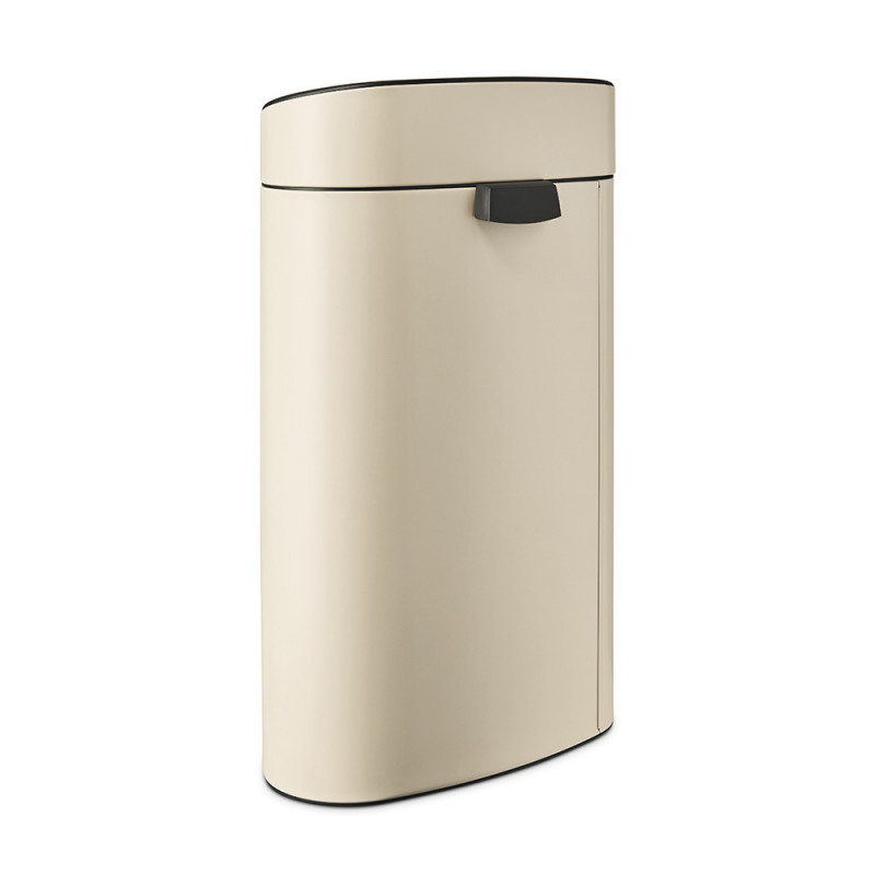 Кош за боклук Brabantia Touch Bin New 1005543, 40 л, Плавно и безшумно отваряне, Голям отвор, Бежов