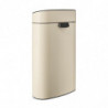Кош за боклук Brabantia Touch Bin New 1005543, 40 л, Плавно и безшумно отваряне, Голям отвор, Бежов