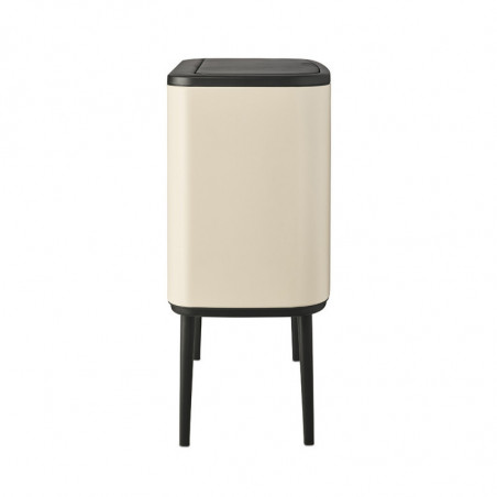 Кош за боклук Brabantia Bo Touch 1005550, 3x11 л, Плавно и безшумно отваряне, Голям отвор, Бежов