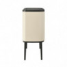 Кош за боклук Brabantia Bo Touch 1005550, 3x11 л, Плавно и безшумно отваряне, Голям отвор, Бежов