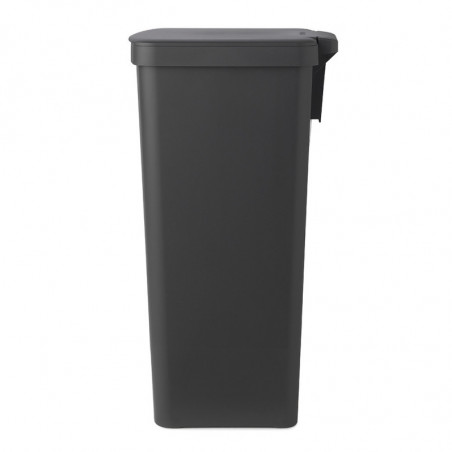 Кош за боклук с педал Brabantia StepUp 1005557, 40 л, Екологични материали, Голям отвор, Тъмносив