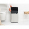 Кош за боклук Brabantia Bo Small 1006636, 12 л, Безшумно и плавно отваряне, Противоплъзгаща основа, Инокс