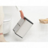 Кош за боклук Brabantia Bo Small 1006636, 12 л, Безшумно и плавно отваряне, Противоплъзгаща основа, Инокс