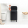 Кош за боклук Brabantia Bo Small Hi 1006649, 12 л, Плавно и безшумно отваряне, Противоплъзгаща основа, Черен
