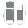 Кош за боклук Brabantia Bo Small Hi 1006649, 12 л, Плавно и безшумно отваряне, Противоплъзгаща основа, Черен