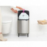 Кош за боклук Brabantia Bo Small Hi 1006650, 12 л, Плавно и безшумно отваряне, Противоплъзгаща основа, Устойчив на пръстови отпечатъци, Инокс