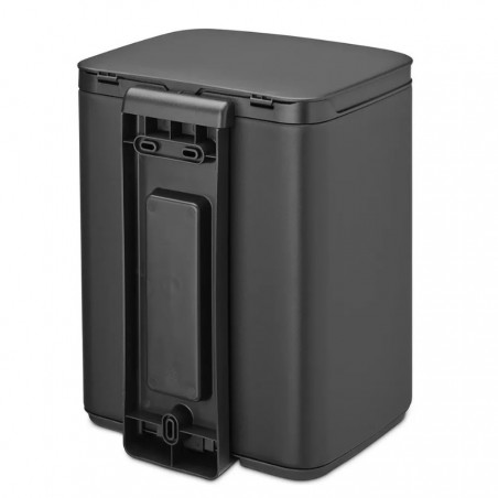 Кош за боклук Brabantia Bo Small 1006622, 4 л, Плавно и безшумно отваряне, Противоплъзгаща основа, Черен