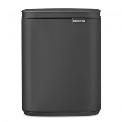 Кош за боклук Brabantia Bo Small 1006622, 4 л, Плавно и безшумно отваряне, Противоплъзгаща основа, Черен
