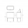 Кош за боклук Brabantia Bo Touch 1005550, 3x11 л, Плавно и безшумно отваряне, Голям отвор, Бежов