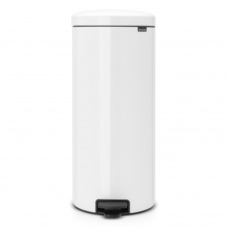 Кош за боклук с педал Brabantia NewIcon 649049, 30 л, Плавно затваряне, Противоплъзгаща основа, Бял