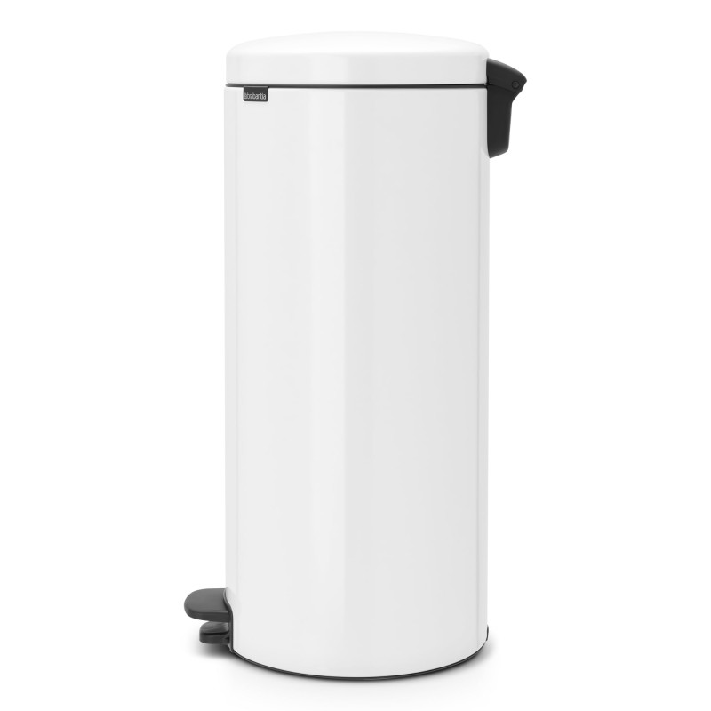 Кош за боклук с педал Brabantia NewIcon 649049, 30 л, Плавно затваряне, Противоплъзгаща основа, Бял