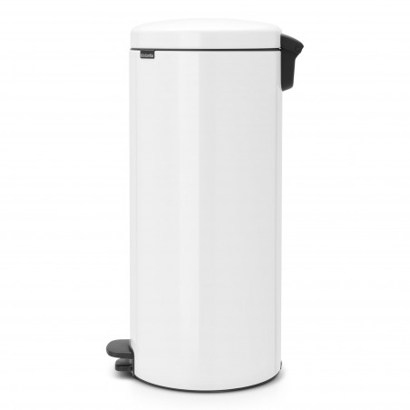 Кош за боклук с педал Brabantia NewIcon 649049, 30 л, Плавно затваряне, Противоплъзгаща основа, Бял