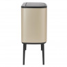 Кош за боклук Brabantia Bo Touch 1003216, 3x11 л, Плавно и безшумно отваряне, Голям отвор, Златен металик