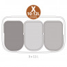 Кош за боклук Brabantia Bo Touch 1003216, 3x11 л, Плавно и безшумно отваряне, Голям отвор, Златен металик