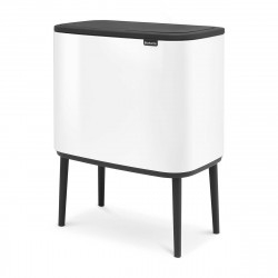 Кош за боклук Brabantia Bo Touch 651102, 36 л, Плавно и безшумно отваряне, Голям отвор, Бял