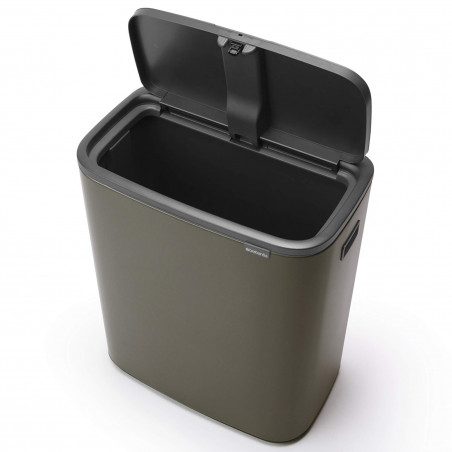 Кош за боклук Brabantia Bo Touch 1001276, 60 л, Плавно и безшумно отваряне, Голям отвор, Бронз