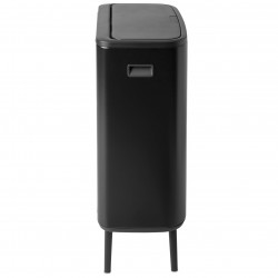 Кош за боклук Brabantia Bo Touch Hi 1001260, 60 л, Повдигнат, Плавно и безшумно отваряне, Черен мат