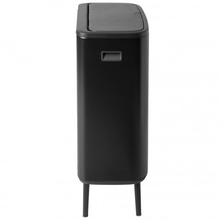 Кош за боклук Brabantia Bo Touch Hi 1001260, 60 л, Повдигнат, Плавно и безшумно отваряне, Черен мат