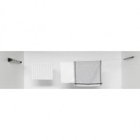 Простор Brabantia Pull-out 90300176, 22 м, Стенен монтаж, Автоматично блокиране, Устойчив на корозия, Черен/Инокс