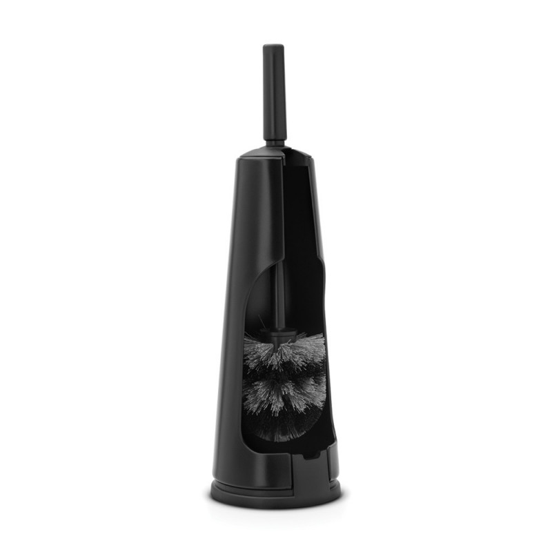 Четка за тоалетна Brabantia ReNew 90300276, 42 см, Дискретен дизайн, Черен
