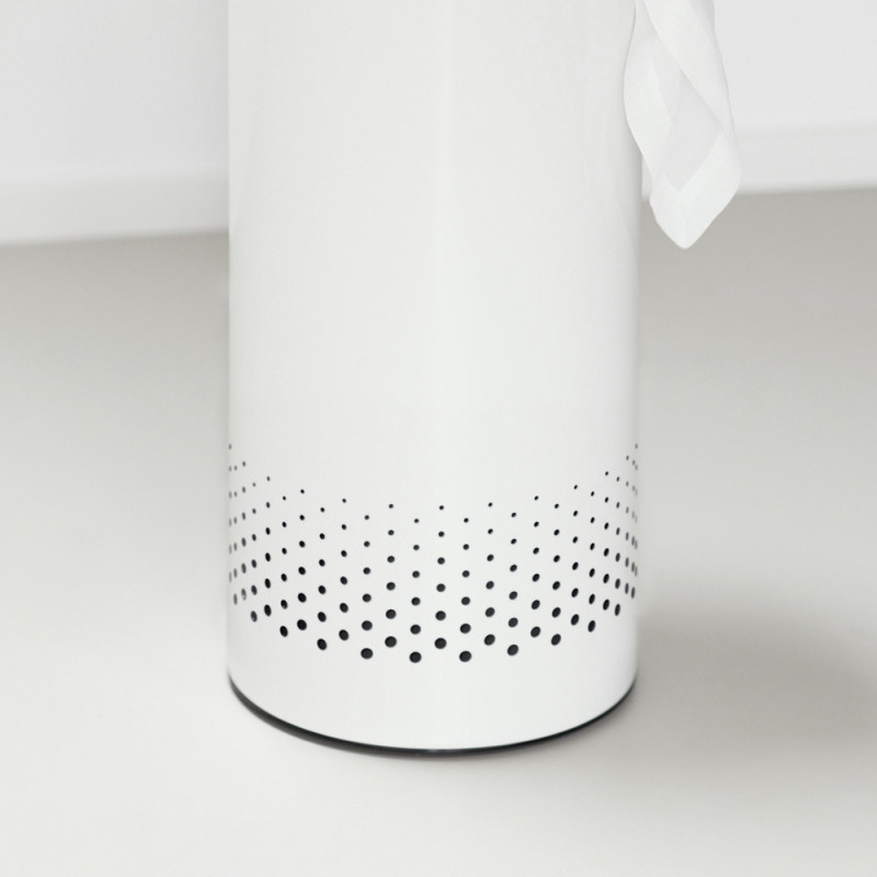 Кош за пране Brabantia 90300239, 35 л, Корков капак, Пълнене без отваряне, Вентилационни отвори, Бял