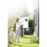 Външен простор Brabantia Lift-O-Matic 90300269, 60 м, Регулируема височина, Метален шиш за вкопаване, Резистентен на корозия, Инокс