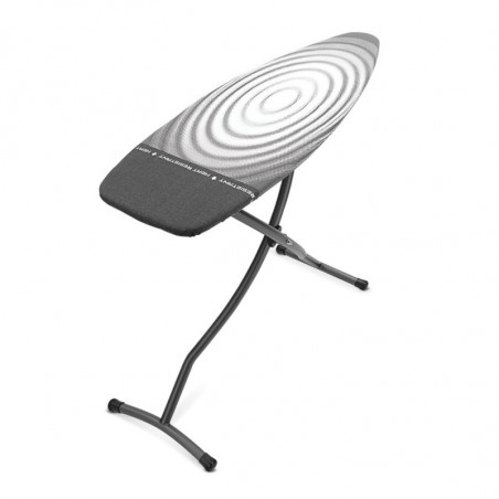 Маса за гладене Brabantia D 90300136, 135x45 см, 7 позиции за регулиране, Топлоустойчива зона за ютия, Тъмносив/Бял