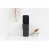 Кош за разделно събиране на боклук Brabantia Sort&Go 647670, 12 л, Дръжка, Възможност за стенен монтаж, Тъмносив