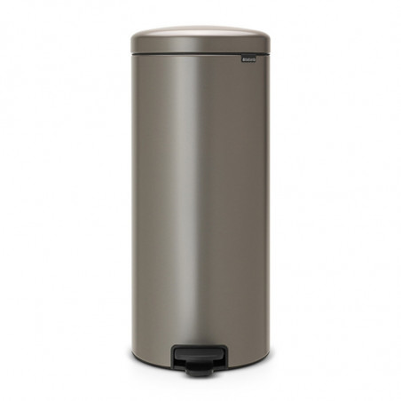Кош за боклук с педал Brabantia NewIcon 649057, 30 л, Плавно затваряне, Противоплъзгаща основа, Сив