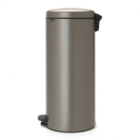 Кош за боклук с педал Brabantia NewIcon 649057, 30 л, Плавно затваряне, Противоплъзгаща основа, Сив