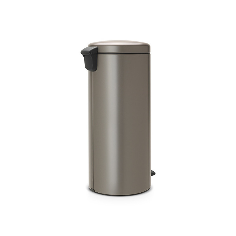 Кош за боклук с педал Brabantia NewIcon 649057, 30 л, Плавно затваряне, Противоплъзгаща основа, Сив