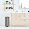 Кош за боклук с педал Brabantia NewIcon 649057, 30 л, Плавно затваряне, Противоплъзгаща основа, Сив