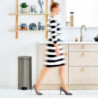 Кош за боклук с педал Brabantia NewIcon 649057, 30 л, Плавно затваряне, Противоплъзгаща основа, Сив