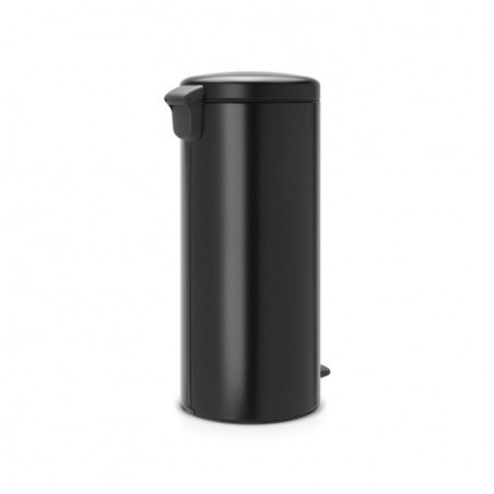 Кош за боклук с педал Brabantia NewIcon 649059, 30 л, Плавно затваряне, Противоплъзгаща основа, Черен
