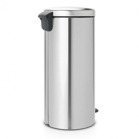 Кош за боклук с педал Brabantia NewIcon 649061, 30 л, Плавно затваряне, Противоплъзгаща основа, Устойчив на пръстови отпечатъци, Инокс/Мат